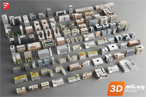 Environment element Skp Files 